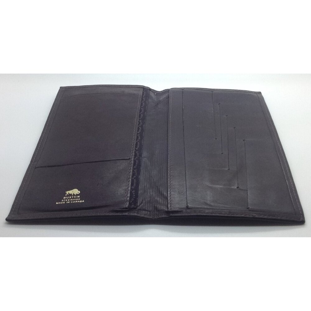 Buxton Brown Men's Wallet Travel Suit Pocket Credit Card Business Cards Vintage